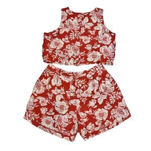 Old Navy Floral Top & Shorts Set - XL Top & 2XL Bottom